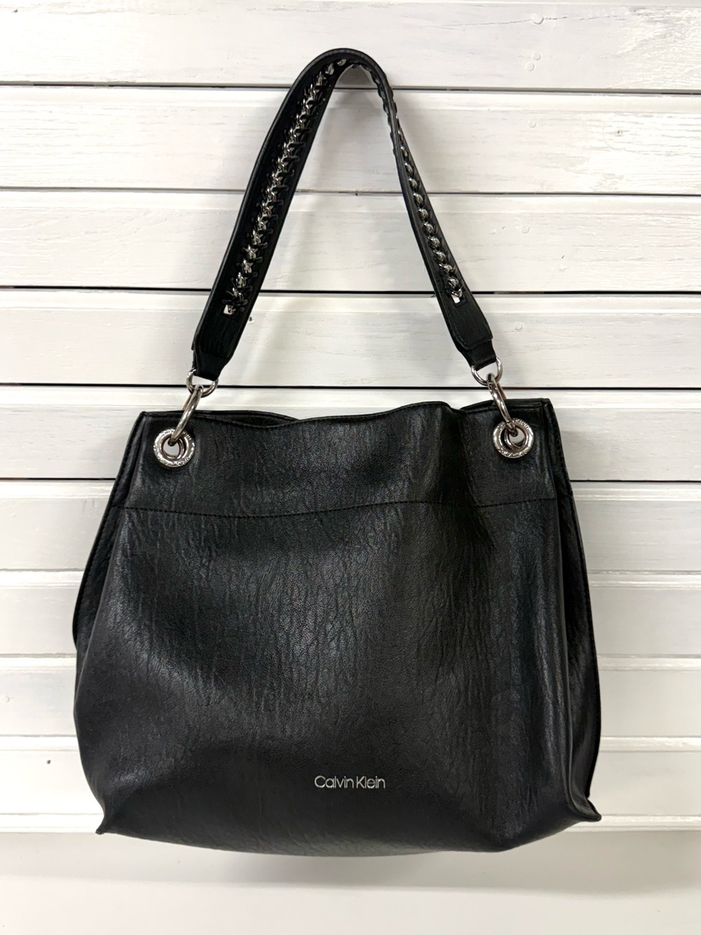 Calvin Klein | Leather Hobo Shoulder Bag